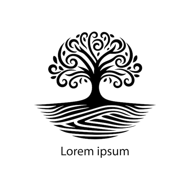 Vecteur une conception de logo d'arbre