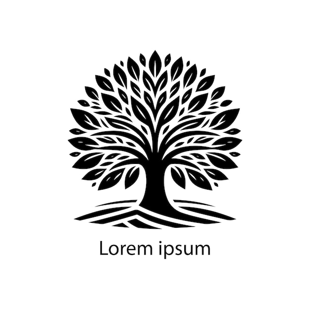 Vecteur une conception de logo d'arbre