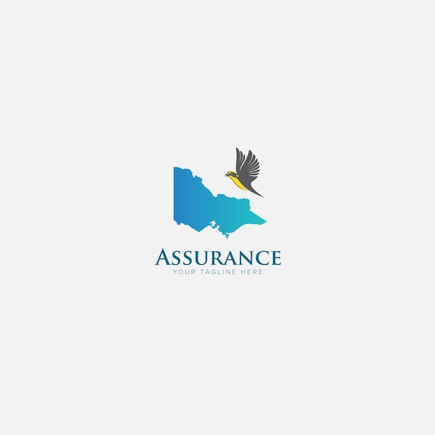 Conception De Logo D'assurance Australienne Moderne Et Oiseau Mangeur De Miel