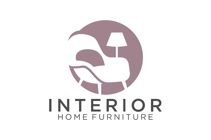 Vecteur conception de logo de canapé moderne minimaliste pour les magasins, les chaises, les meubles, les intérieurs de maison