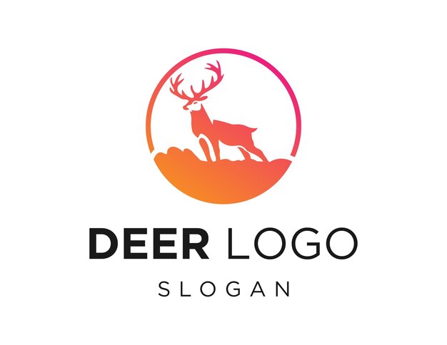 Conception de logo de cerf