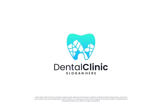 Conception De Logo De Clinique Dentaire Concept De Logo De Traitement De Logo De Dentiste