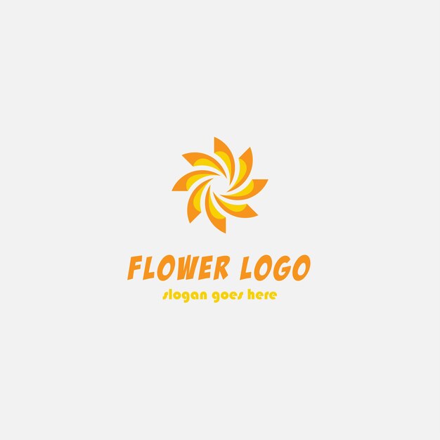 Vecteur conception de logo de fleurs