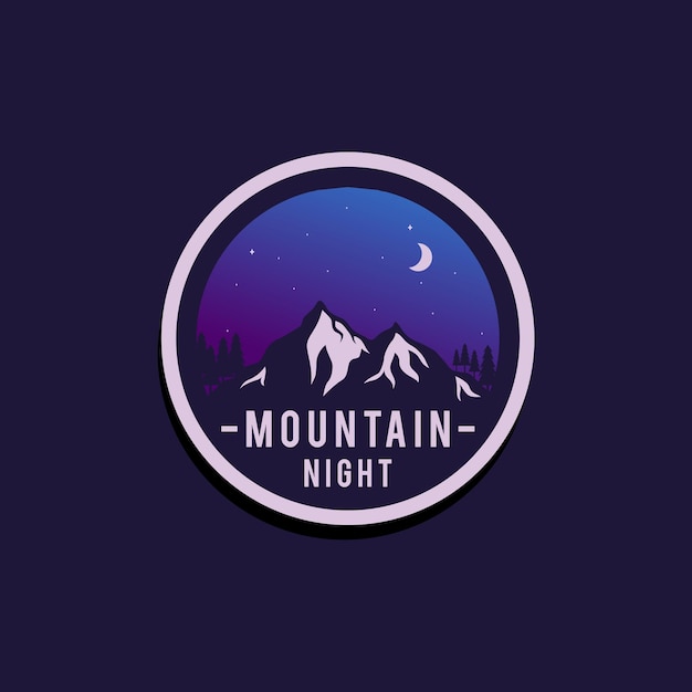 Conception De Logo De Montagne