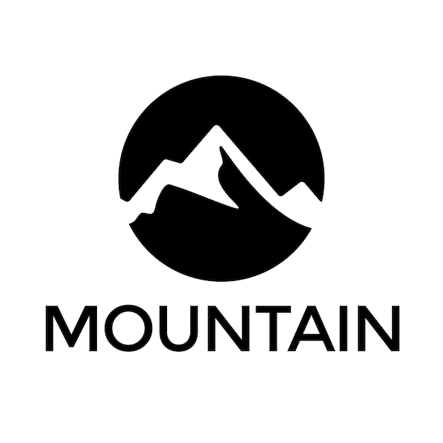 Conception De Logo De Montagne