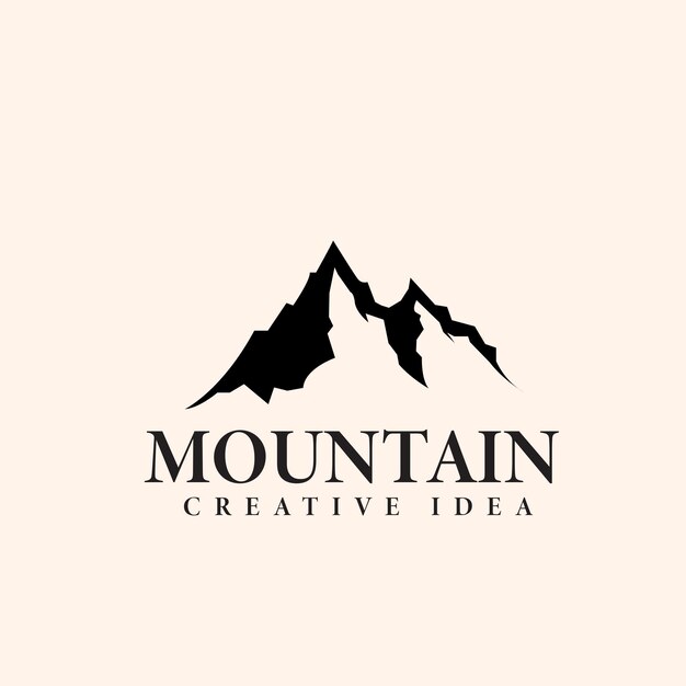 Conception De Logo De Montagne