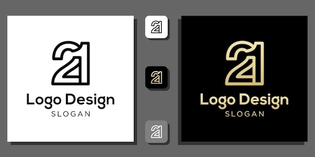 conception de logo numéro deux un an calculatrice technologie de pourcentage de codage numérique avec modèle d'application
