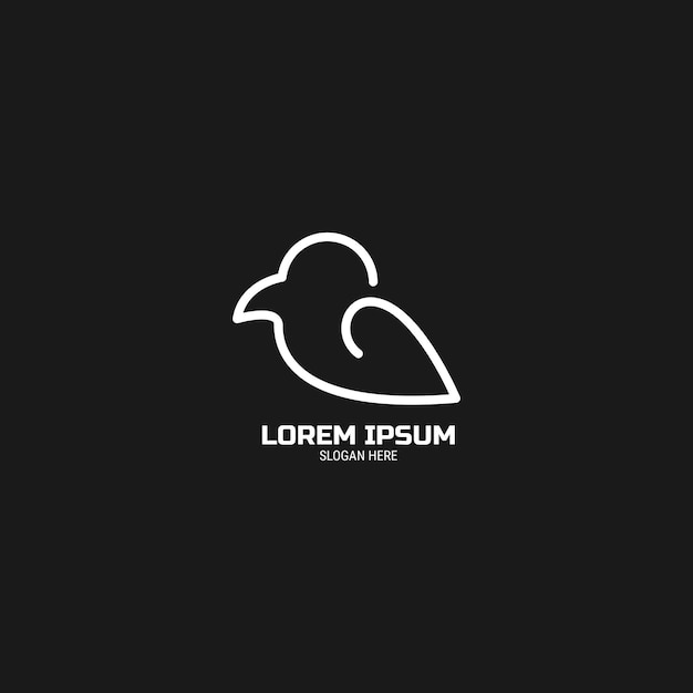 Vecteur conception de logo d'oiseau