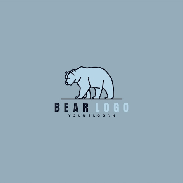 conception de logo d&#39;ours