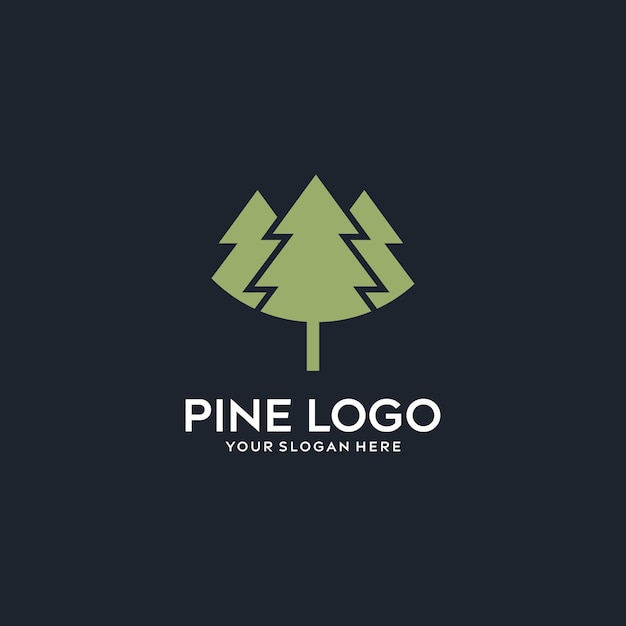 Vecteur conception de logo en pin