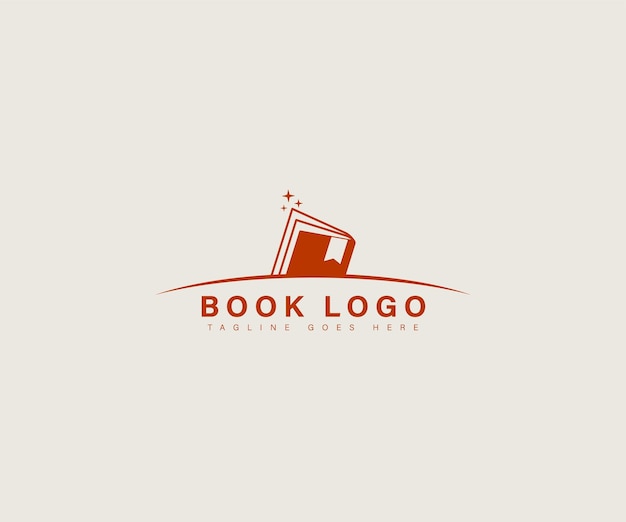 conception de logo pour une librairie éditeur d'entreprise de livres encyclopédie bibliothèque éducation concept de logo