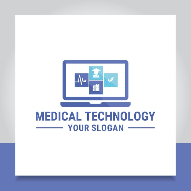 Conception De Logo De Santé Numérique étude De Technologie Médicale En Ligne Médicale Pour Le Traitement En Ligne Medic