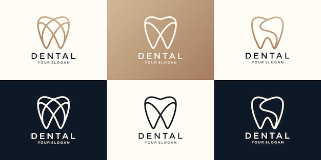 Vecteur conception de logo simple health dent