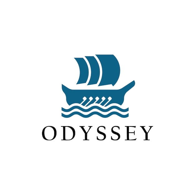 Conception De Logo De Symbole De Yacht D'odyssée