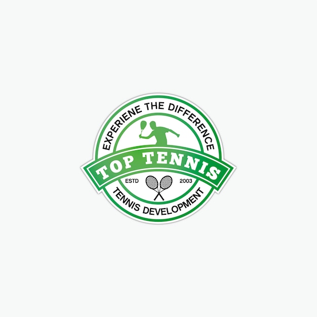 Conception De Logo De Tennis