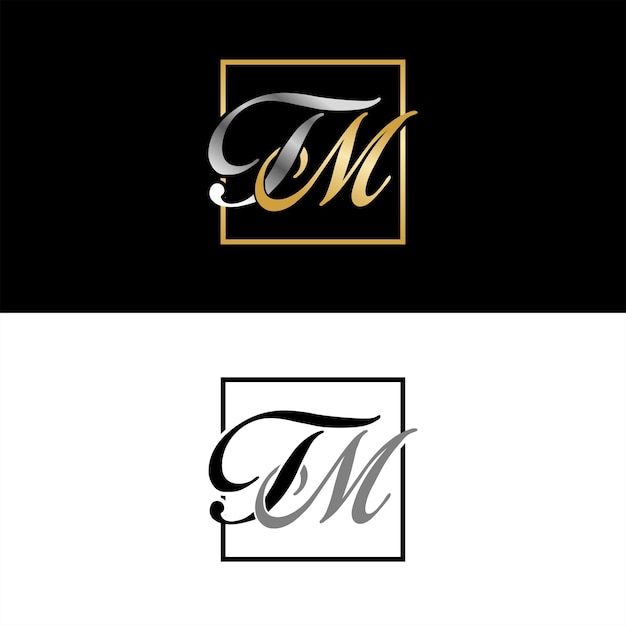 Conception De Logo Avec Thème Lettre T Et M