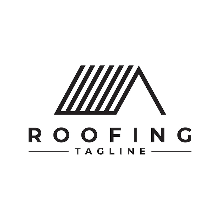 Vecteur conception de logo de toiture de maison