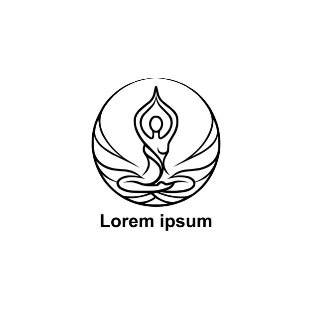 Une Conception De Logo De Yoga