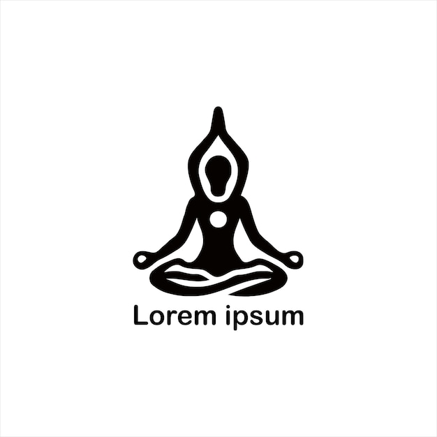 Vecteur une conception de logo de yoga