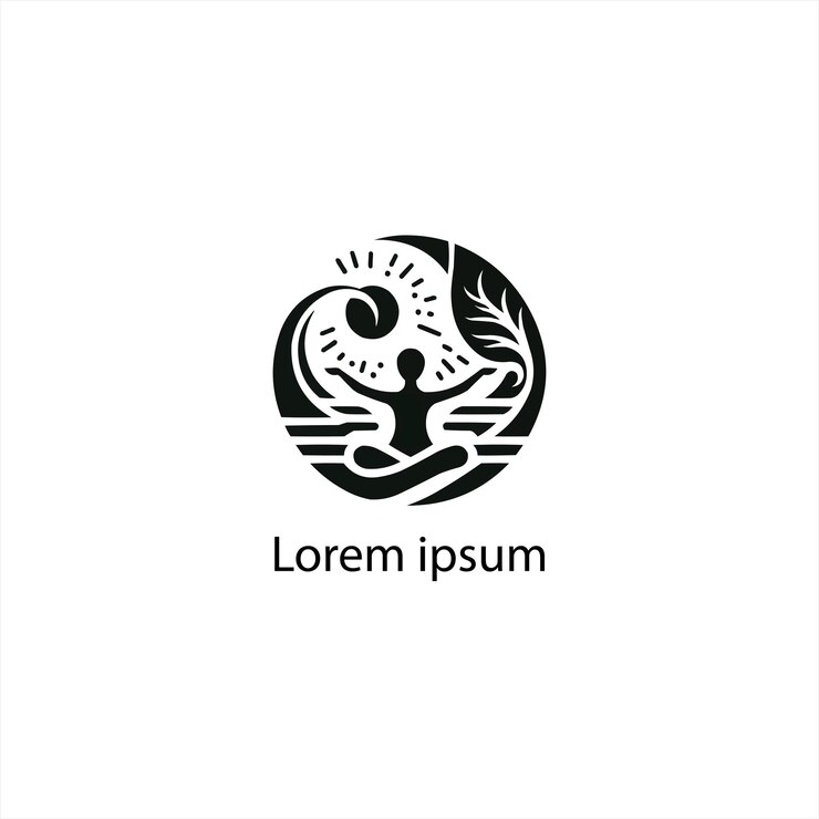 Vecteur une conception de logo de yoga