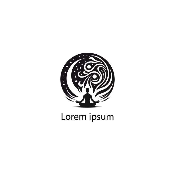 Vecteur une conception de logo de yoga