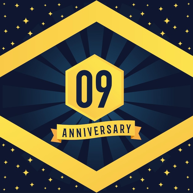 conception de logotype anniversaire e avec conception de lignes multiples infini torsion bleue
