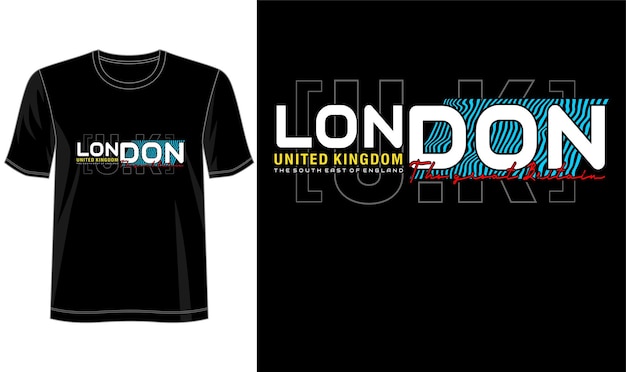 Conception De Londres Royaume-uni Pour T-shirt Imprimé Et Plus