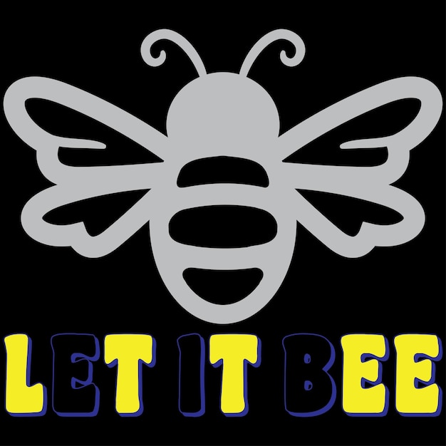 Vecteur conception de lot de t-shirts d'abeilles