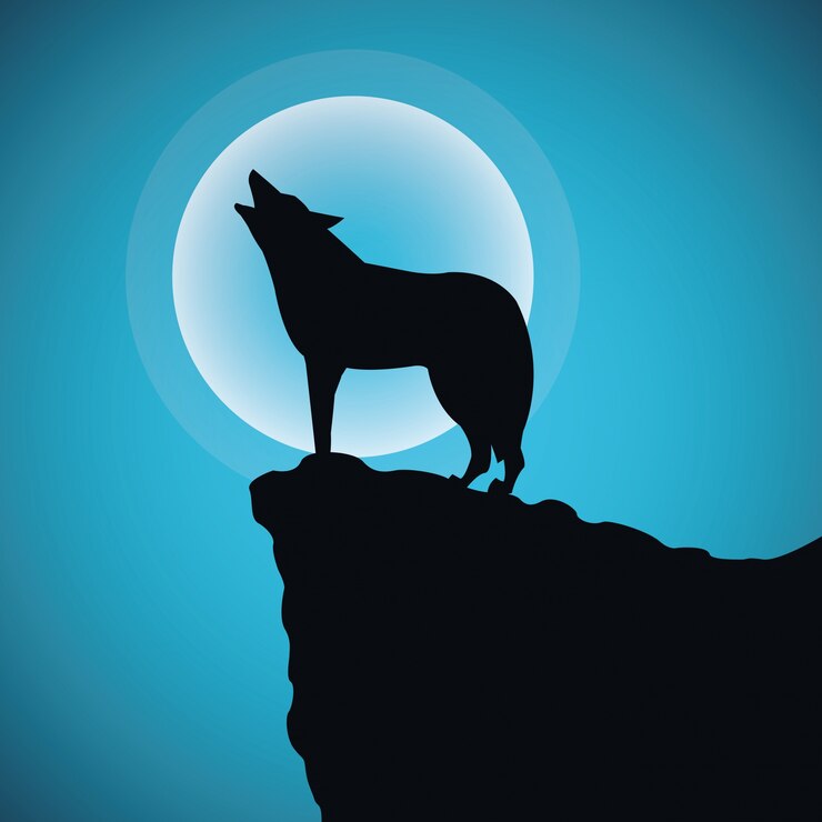 Vecteur conception de loup