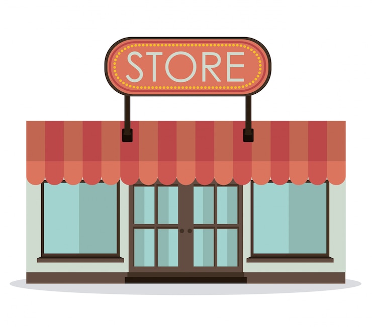 Vecteur conception des magasins