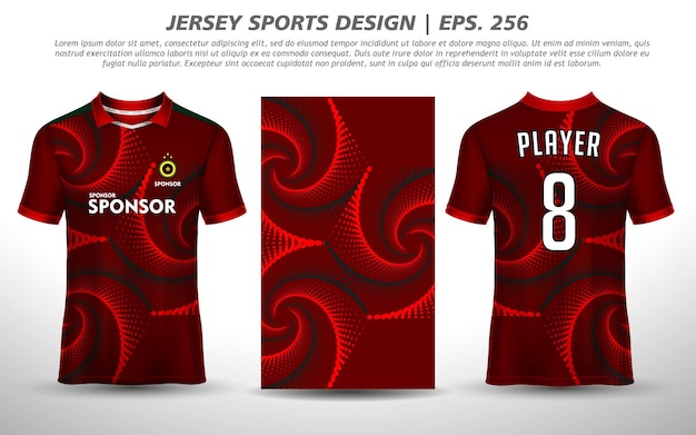 Conception De Maillot De Football Pour La Conception De T-shirt De Sport De Sublimation Collection Vecteur Premium