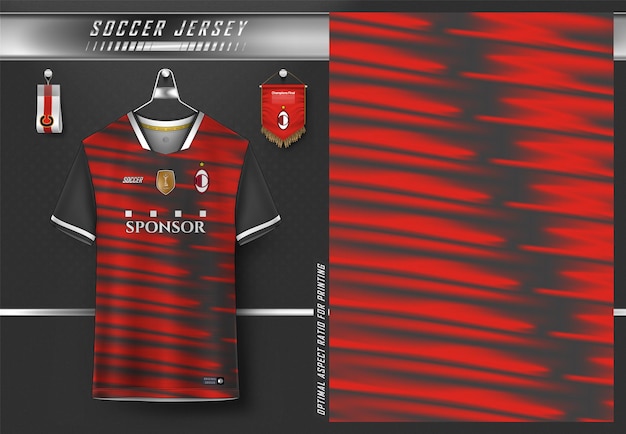 Conception de maillot de football pour la sublimation