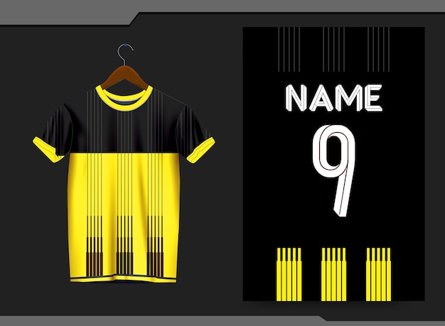 Vecteur conception de maillot de football vectoriel pour la sublimation de la conception de t-shirt sportif