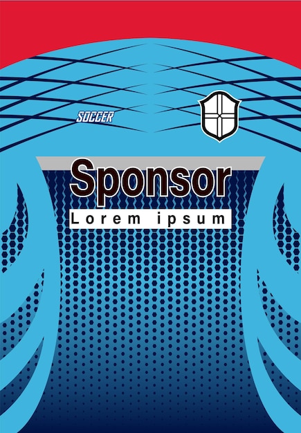 Conception de maillot de football vectoriel pour sublimation