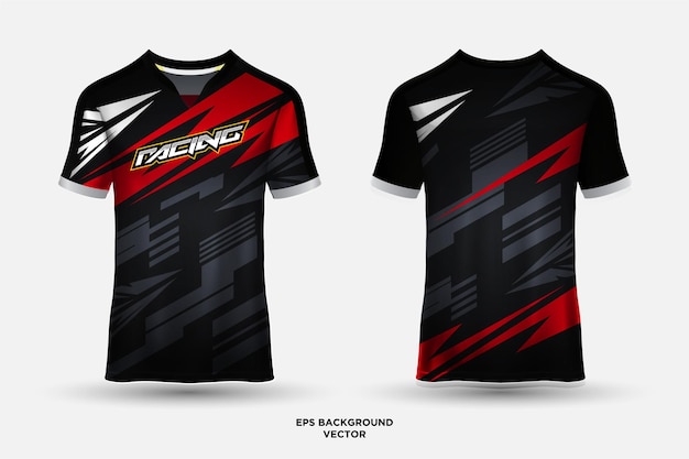 Conception De Maillot Magnifique Adaptée Aux Jeux De Football De Course Sportive Et Au Vecteur D'esports