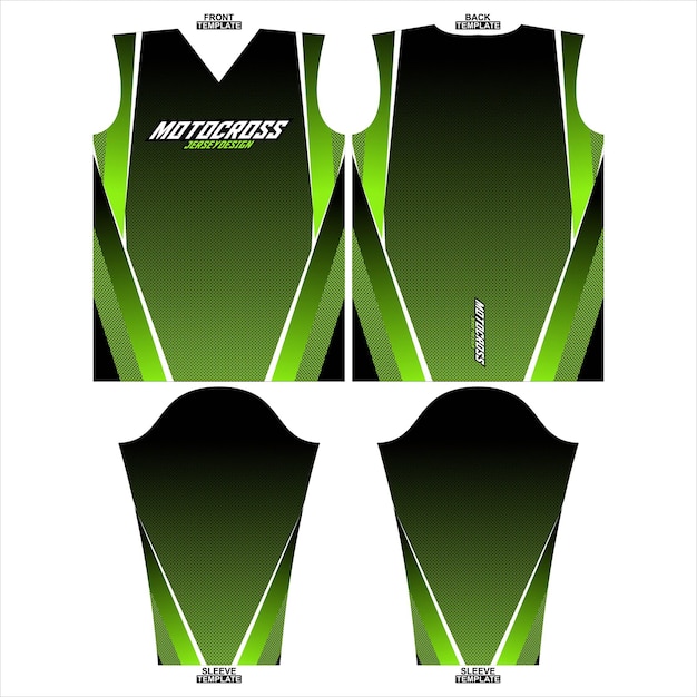 Conception De Maillot à Manches Longues De Motocross à Sublimation Prête à Imprimer