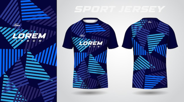 Conception De Maillot De Sport Bleu