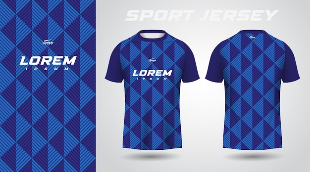 Conception De Maillot De Sport Bleu