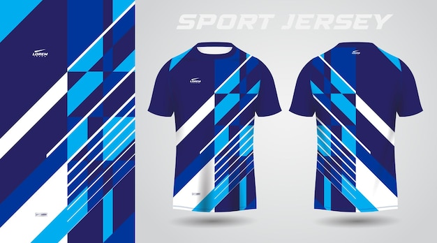 Conception De Maillot De Sport Chemise Bleue