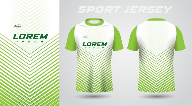 conception de maillot de sport chemise verte