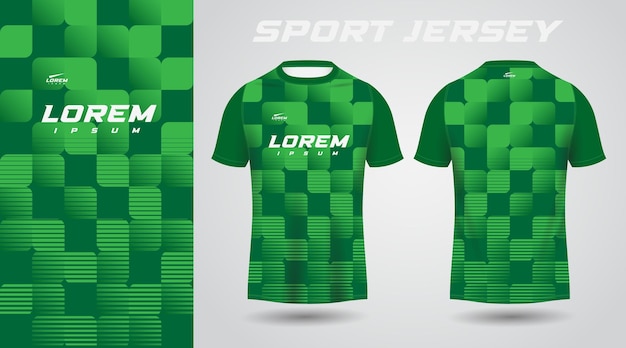 Conception De Maillot De Sport Chemise Verte