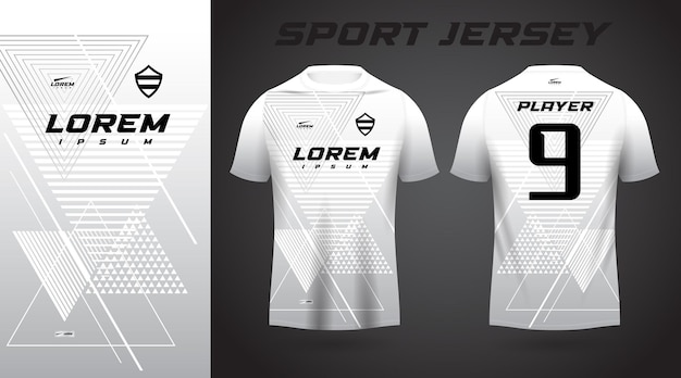 conception de maillot de sport t-shirt blanc