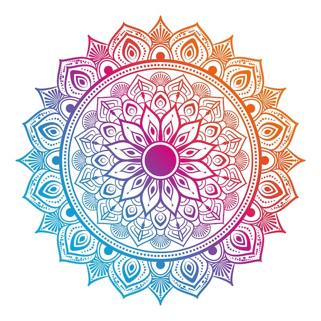 Conception De Mandala Coloré