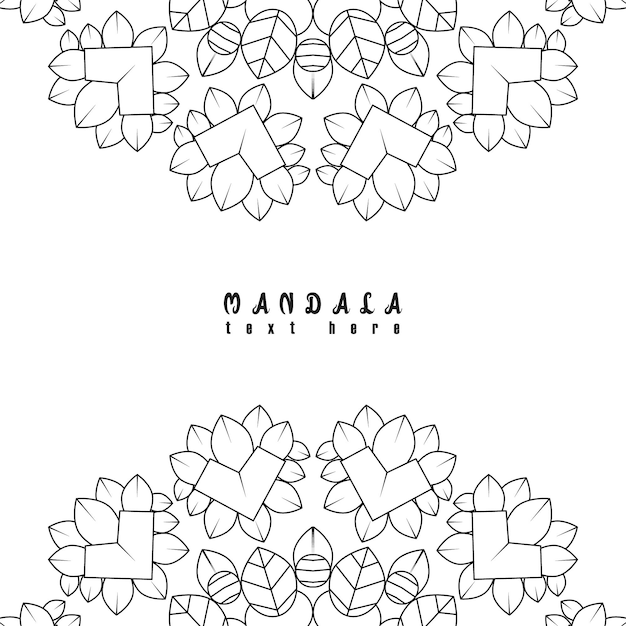 Conception De Mandala à Colorier