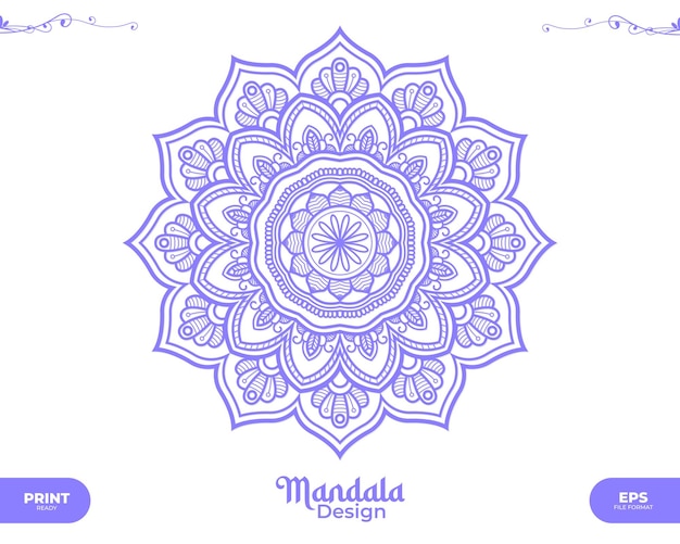 Conception De Mandala De Culture De Luxe Pour Le Mariage De Bannière De Flyer De Couverture D'affiche D'impression De Fond