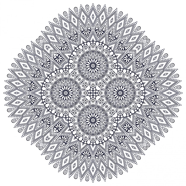 Conception De Mandala Ethnique