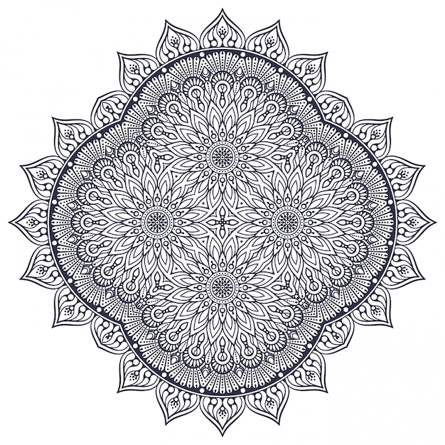 Conception De Mandala Ethnique