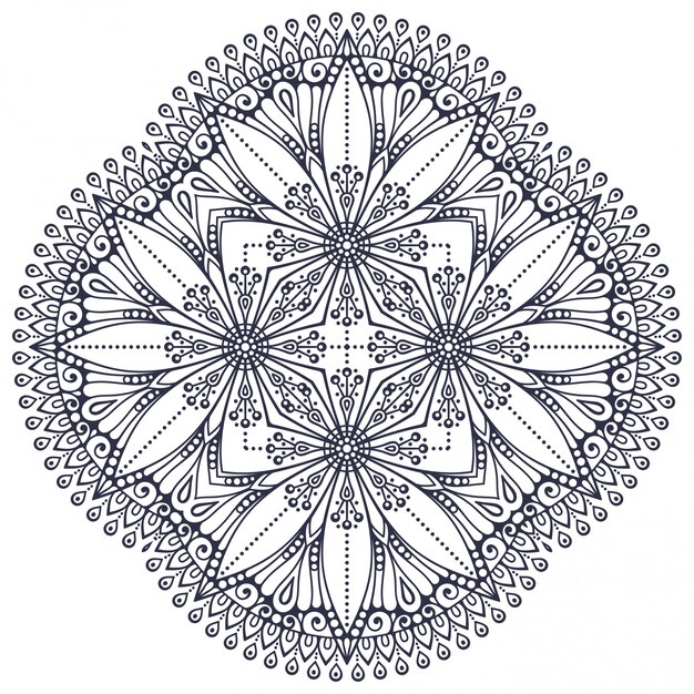 Conception De Mandala Ethnique