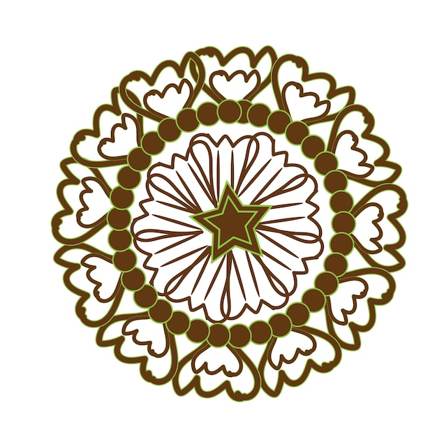 Conception de mandala fleur