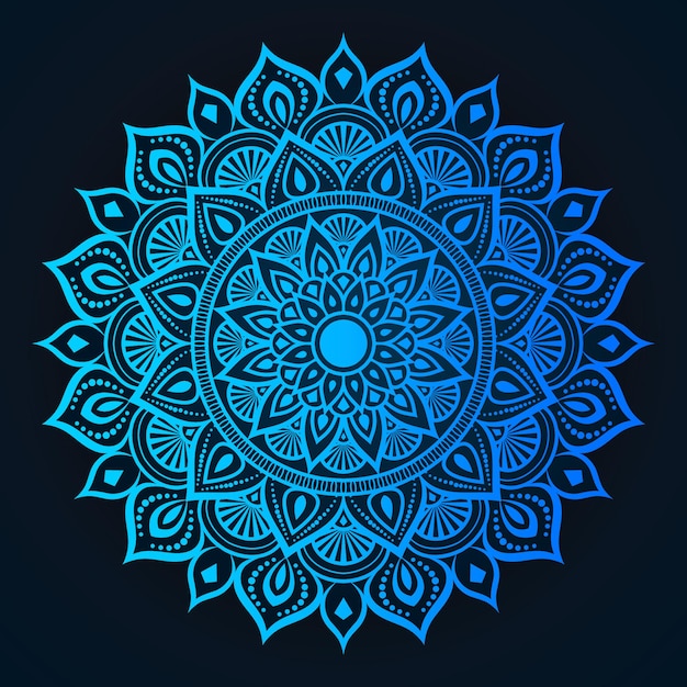 Conception De Mandala De Fleurs Colorées